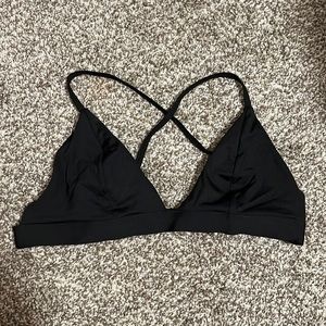 H&M black crossed  bikini top